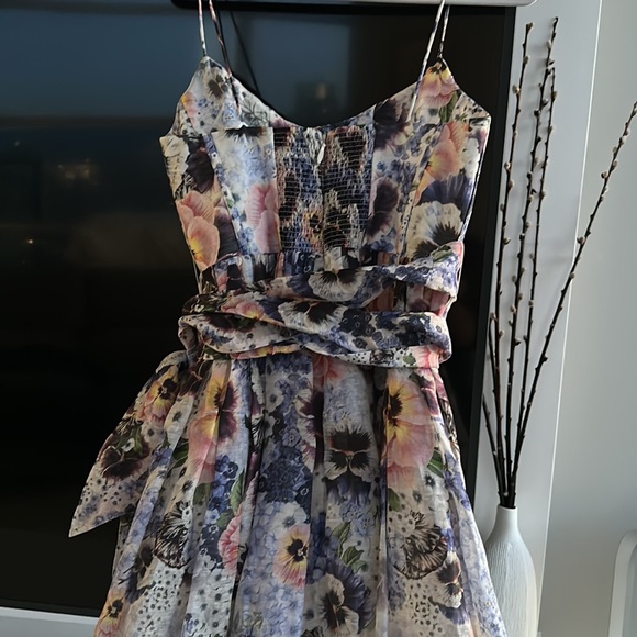 Zimmermann Tama Corset Midi Dress size 2 - Picture 7 of 9